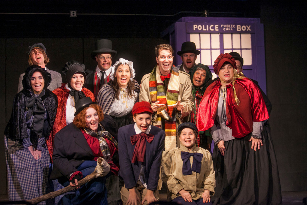 Frickin’ with Dickens: Cast members get into the spirit for Central New York Playhouse’s Mrs. Bob Cratchit’s Wild Christmas Binge. (Photo: Amelia Beamish)