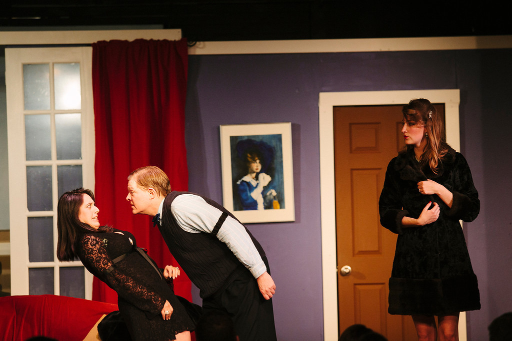 Frenzied fun: Cast members get wacky for Central New York Playhouse’s Not Now, Darling. (Photo: Amelia Beamish)