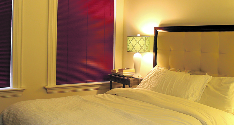 The one-bedroom apartment in the Hogan Block building is 765 square feet. (Gloria Wright Photo | Syracuse New Times)