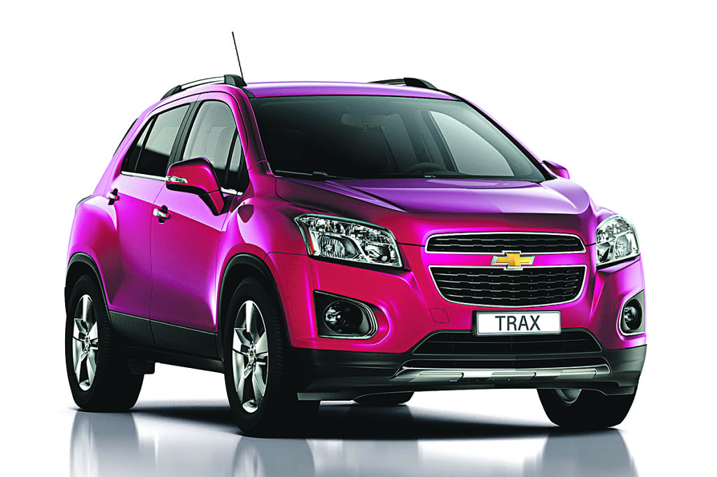 Chevy promoted its Trax mini SUV at the recent New York City International Auto Show. It has been available in other countries for some time but won’t go on sale in the U.S. until 2015. (Photo courtesy of Chevrolet)