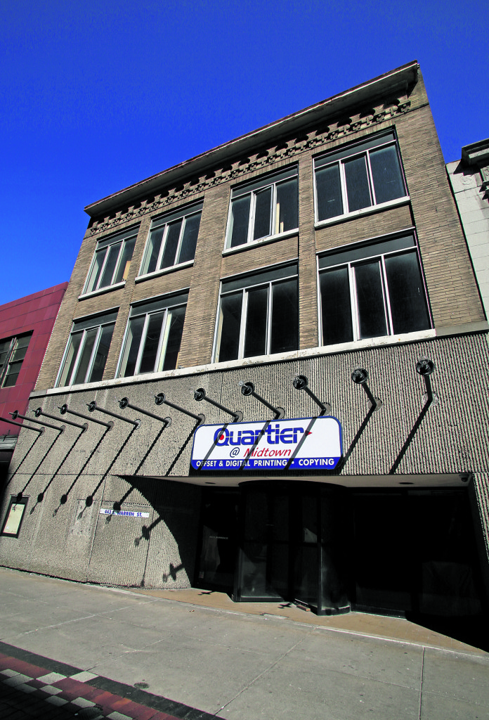 The former Quartier Printing building, 443 S. Warren St., is a stop on the Downtown Living Tour May 17. Photo: Gloria Wright | Syracuse New Times