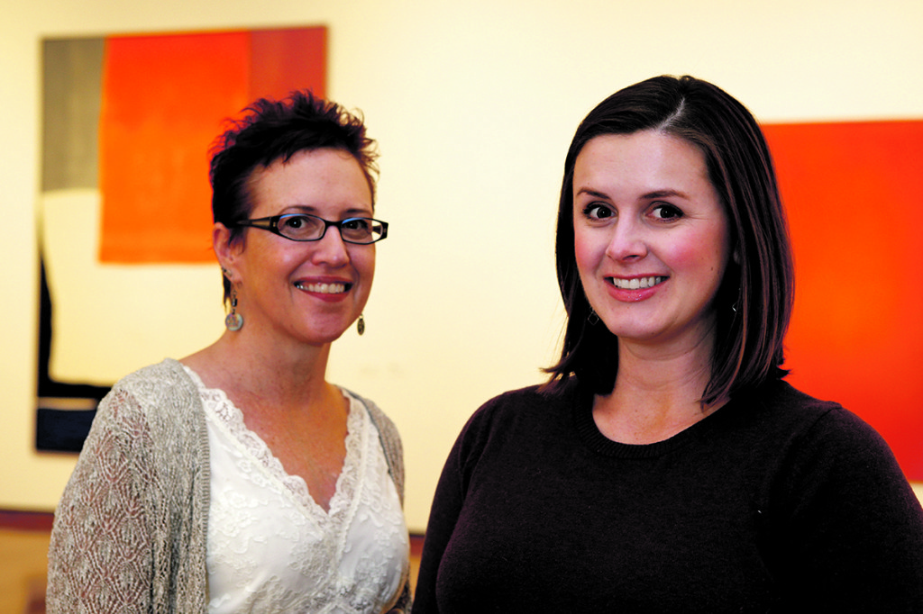 Pam and Sara. Everson Museum. Michael Davis Photo | Syracuse New Times