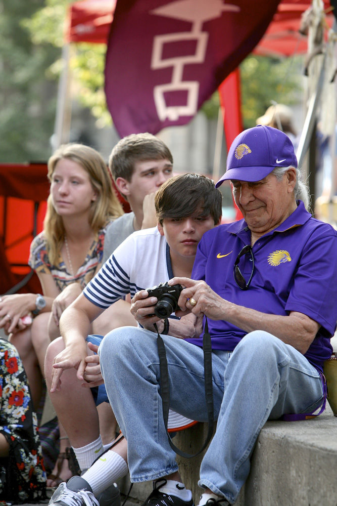 Oren Lyons at Stage of Nations Blue Rain EcoFest | Michael Davis Photo