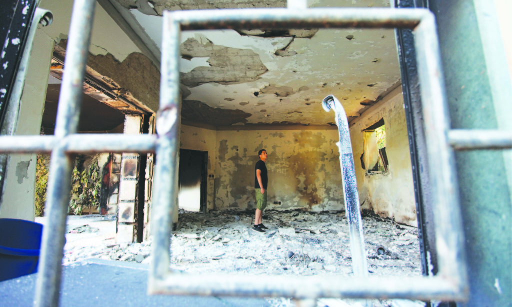 The American mission after the attack in Benghazi, Libya, Sept. 14, 2012. Sixteen days after the death of four Americans in an attack on a U.S. diplomatic mission here, fears about the near-total lack of security have kept FBI agents from visiting the scene. (Mohammad Hannon/Associated Press for The New York Times)
