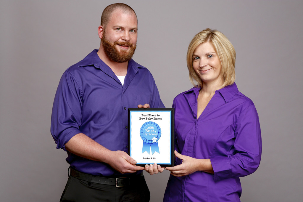 Best Place to Buy Baby Items - Babies R' Us Pictured: Kevin Simon and Carrie Murray Michael Davis Photo | Syracuse New Times