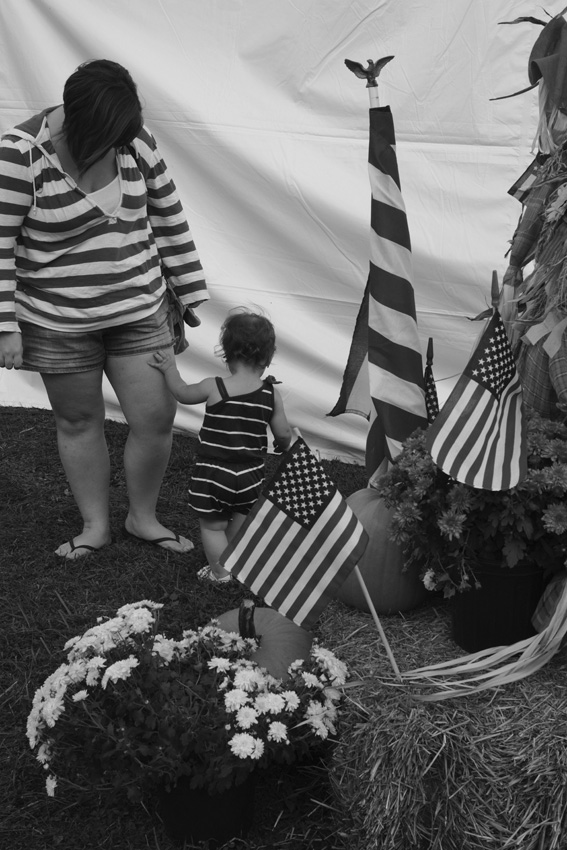 Stars and stripes and more stripes, Jordan Fall Festival.