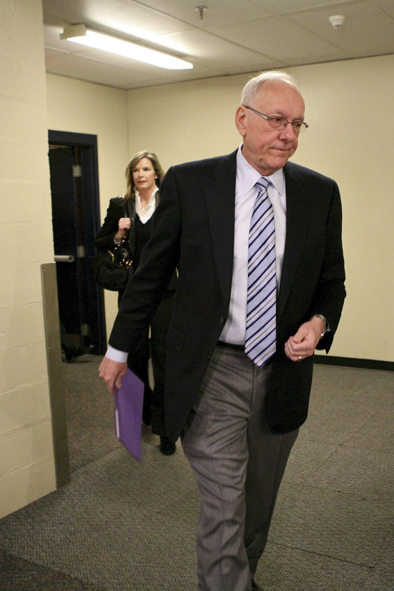 Boeheim Responds to NCAA Report. Michael Davis Photo | Syracuse New Times