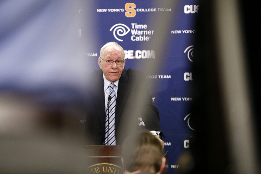 Boeheim Responds to NCAA Report. Michael Davis Photo | Syracuse New Times