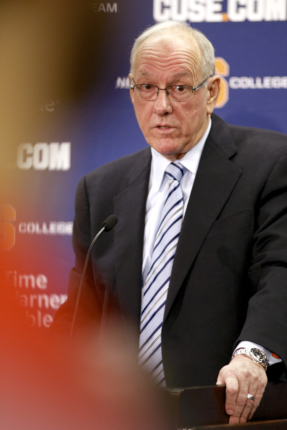 Boeheim Responds to NCAA Report. Michael Davis Photo | Syracuse New Times