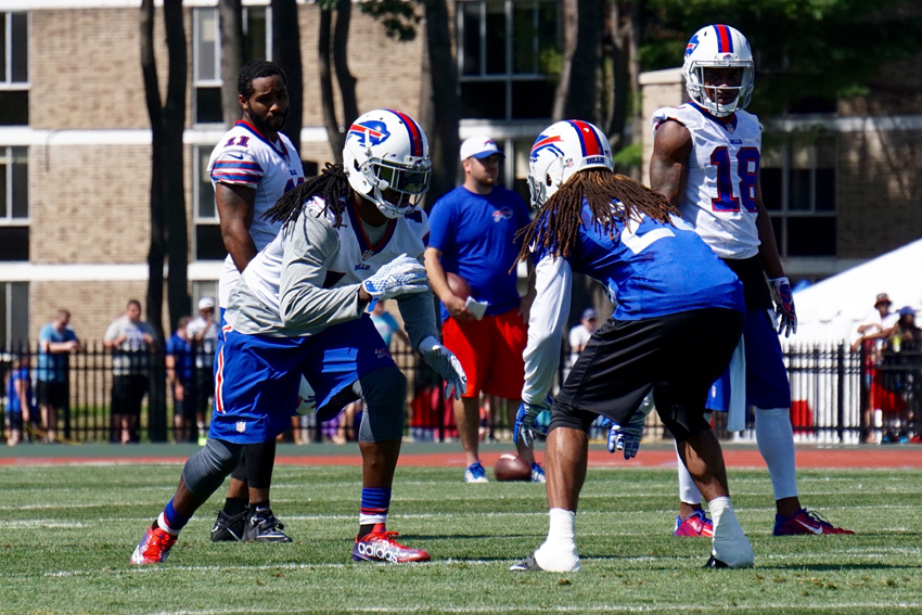 WR Sammy Watkins (right) and DB Stephon Gilmore (left). David Armelino | Syracuse New Times