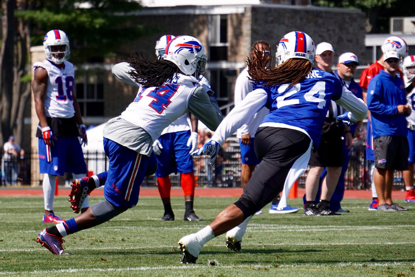 WR Sammy Watkins (right) and DB Stephon Gilmore (left). David Armelino | Syracuse New Times