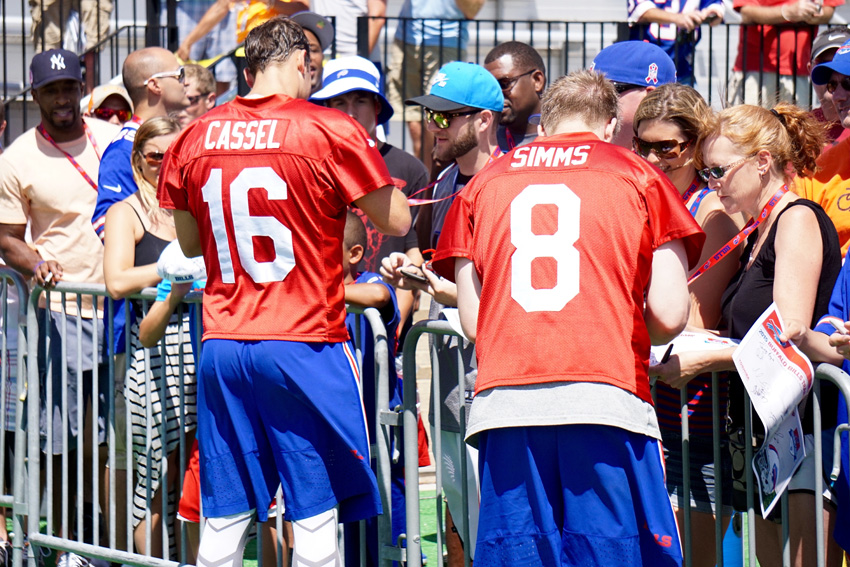 QBs Matt Cassel (left) and Matt Sims (right). David Armelino | Syracuse New Times