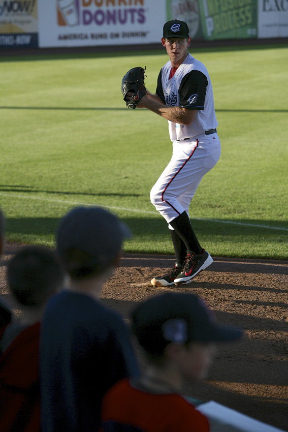 Strasburg warms up. Michael Davis | Syracuse New Times