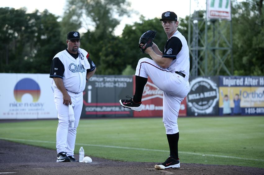 Strasburg in the bullpen. Michael Davis | Syracuse New Times