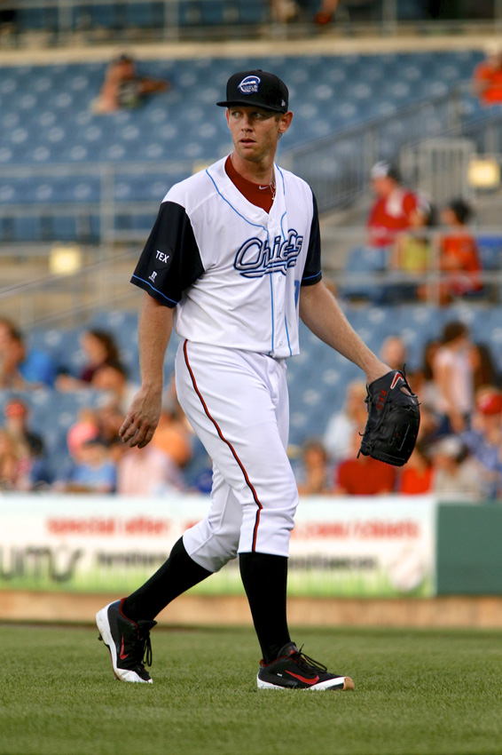Stephen Strasburg back to the dugout after 1st inning. Michael Davis | Syracuse New Times