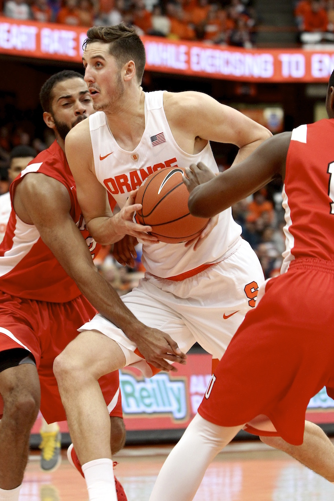 Tyler Lydon playing versus Cornell. Michael Davis photo | Syracuse New Times