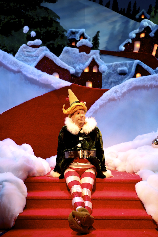 Wade McCollom in Santaland Diaries. Michael Davis photo | Syracuse New Times
