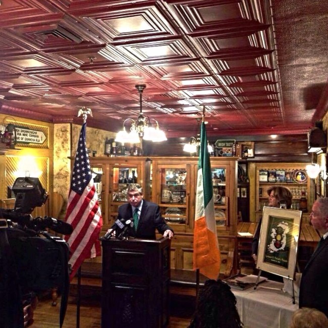 Joseph O'Hara is named Grand Marshal of the 2016 Syracuse St. Patrick's Day Parade. Photo By Christopher Malone | Syracuse New Times