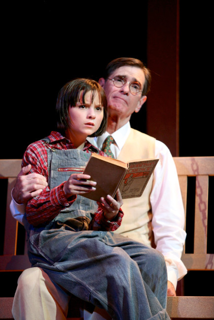 Mark Murphey (right) and Sera Bullis in Syracuse Stage’s "To Kill a Mockingbird." Michael Davis photo | Syracuse New Times