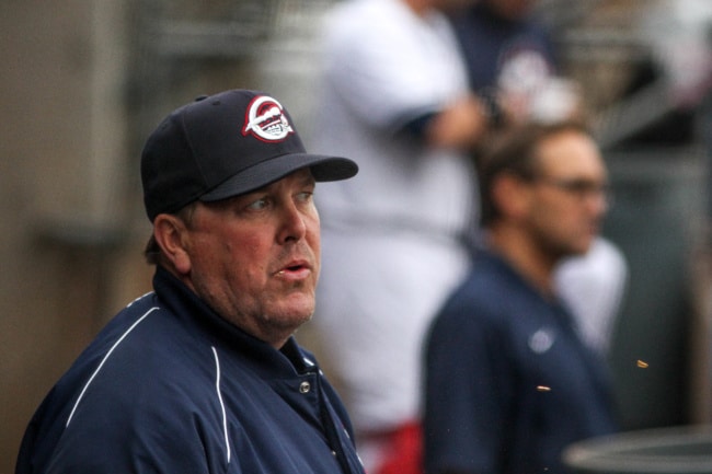 Chiefs manager Randy Knorr watches the game.